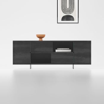 Madia moderna porta TV in legno Benoit 2