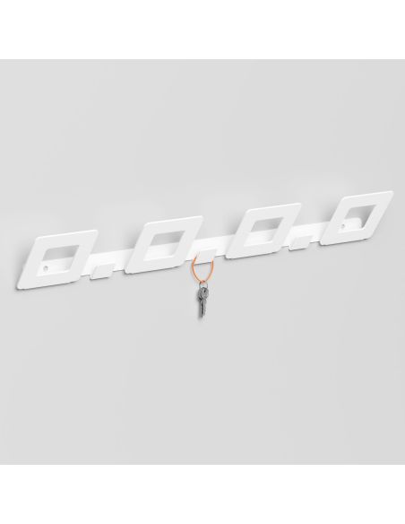 Appendiabiti da parete in acciaio design moderno Darrell Appendiabiti da parete in acciaio design moderno Darrell