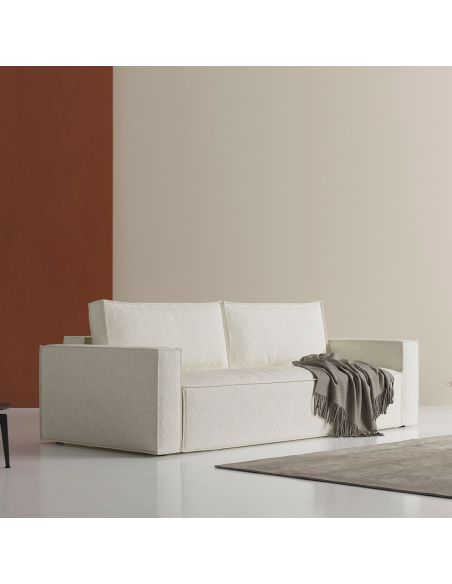 Divano letto matrimoniale Newilla - 357 Taura, Off White