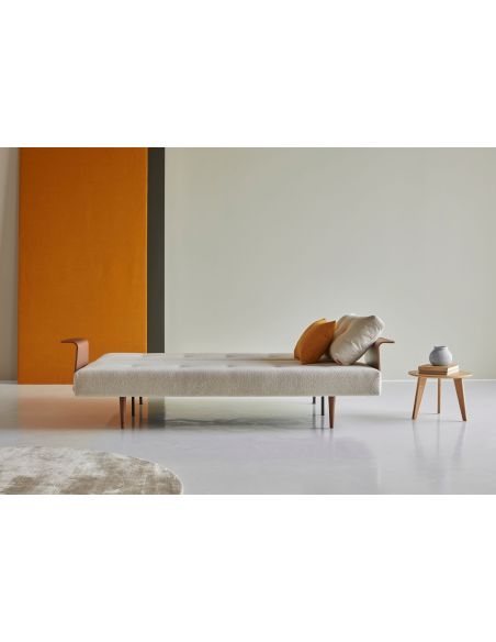 Divano letto Recast con braccioli a due posti - 357 Taura, Off White
