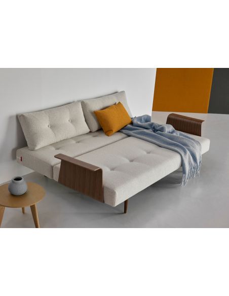 Divano letto Recast con braccioli a due posti - 357 Taura, Off White
