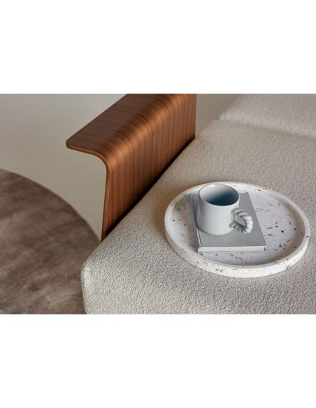 Divano letto Recast con braccioli a due posti - 357 Taura, Off White