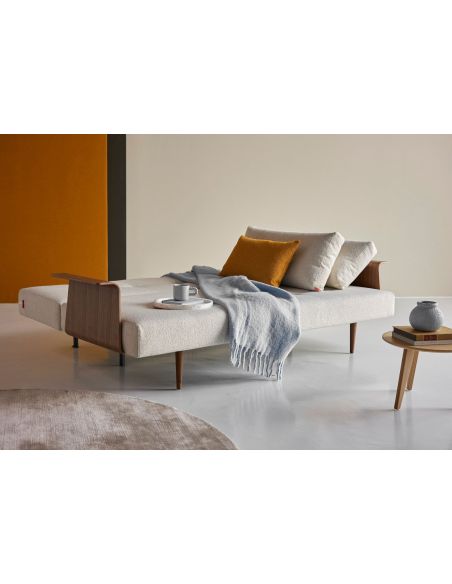 Divano letto Recast con braccioli a due posti - 357 Taura, Off White