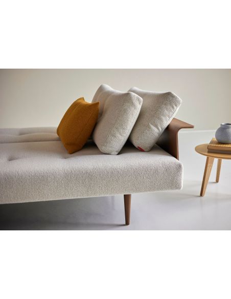 Divano letto Recast con braccioli a due posti - 357 Taura, Off White