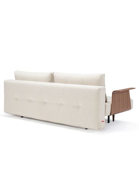 Divano letto Recast con braccioli a due posti - 357 Taura, Off White