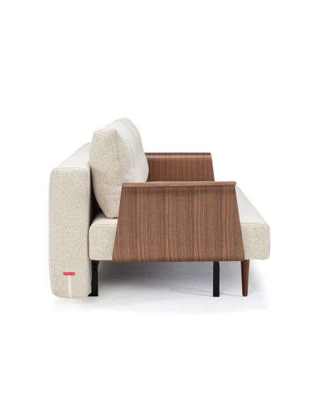 Divano letto Recast con braccioli a due posti - 357 Taura, Off White