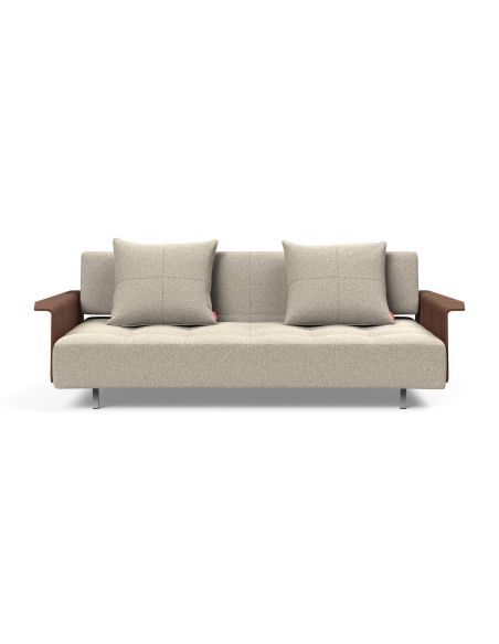 Divano letto matrimoniale con braccioli Longhorn - 539 Bouclé Beige