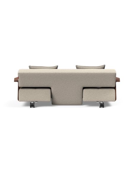 Divano letto matrimoniale con braccioli Longhorn - 539 Bouclé Beige