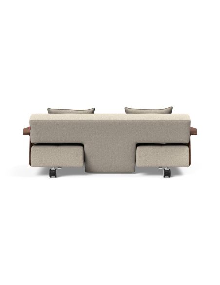 Divano letto matrimoniale con braccioli Longhorn - 539 Bouclé Beige