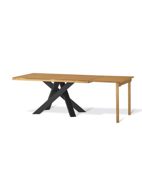 Tavolo da pranzo in legno massello 160 x 90 cm Modern 160