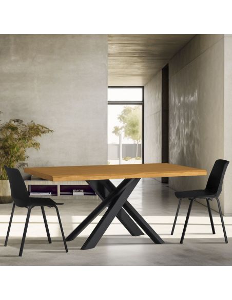 Tavolo da pranzo in legno massello 180 x 90 cm Modern 180 Tavolo da pranzo in legno massello 180 x 90 cm Modern 180