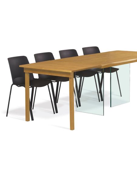 Tavolo da pranzo in legno massello 160 x 90 cm Easy 160