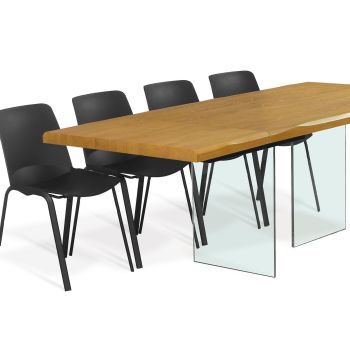 Tavolo da pranzo in legno massello 160 x 90 cm Easy 160 2