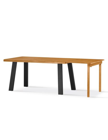 Tavolo da pranzo in legno massello 180 x 90 cm Simple 180