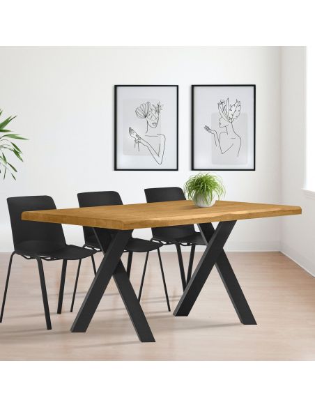 Tavolo da pranzo in legno massello 180 x 90 cm Xtreme 180