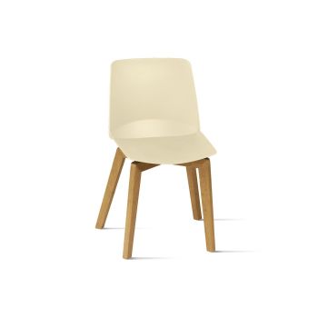 Coppia sedie da cucina in polipropilene e legno Vingard 2