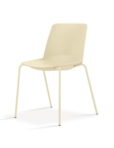 Coppia sedie da cucina in polipropilene e metallo Riddell Coppia sedie da cucina in polipropilene e metallo Riddell