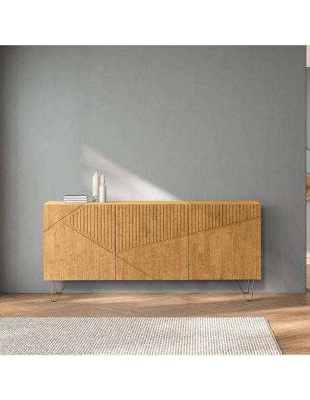 Madia moderna in legno massello Odam