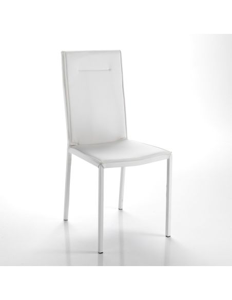 Coppia sedie moderne per sala pranzo Aksel White Coppia sedie moderne per sala pranzo Aksel White