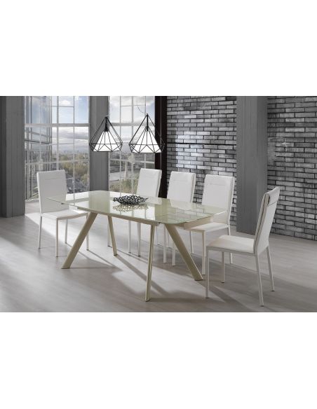 Coppia sedie moderne per sala pranzo Aksel White Coppia sedie moderne per sala pranzo Aksel White