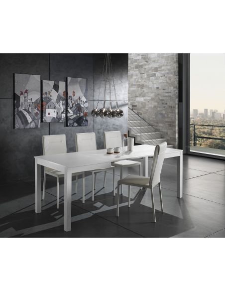 Coppia sedie moderne per sala pranzo Aksel White Coppia sedie moderne per sala pranzo Aksel White