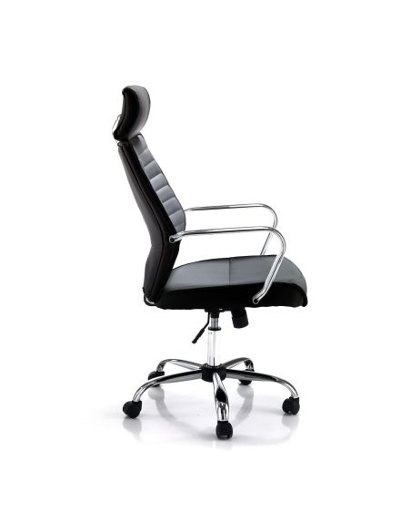 Sedia da ufficio in rete con poggiatesta Ergo