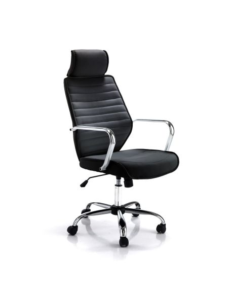 Sedia da ufficio in rete con poggiatesta Ergo