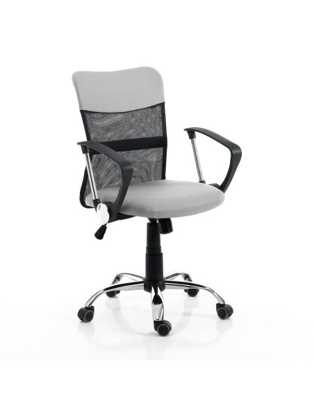 Sedia da scrivania in rete e tessuto Malibu