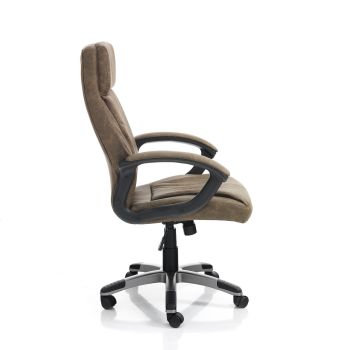 Poltrona ufficio in pelle sintetica Branny Brown 2