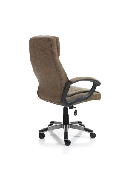 Poltrona ufficio in pelle sintetica Branny Brown Poltrona ufficio in pelle sintetica Branny Brown