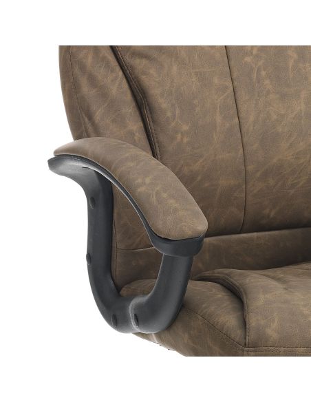 Poltrona ufficio in pelle sintetica Branny Brown Poltrona ufficio in pelle sintetica Branny Brown