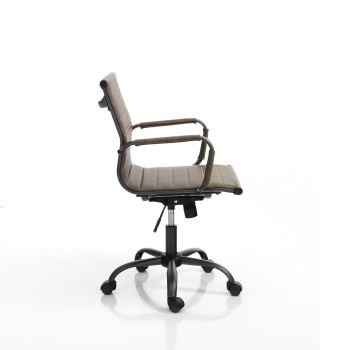 Sedia ufficio in pelle sintetica Mastery Small Old Brown 2