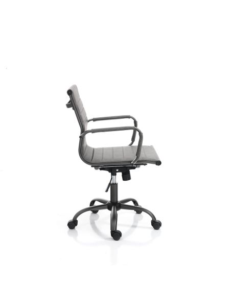 Sedia ufficio in pelle sintetica Mastery Small Old Grey Sedia ufficio in pelle sintetica Mastery Small Old Grey