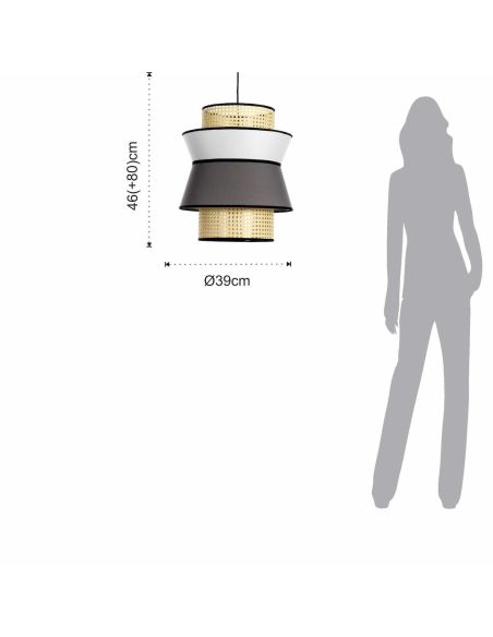 Lampadario a sospensione per soggiorno o camera da letto Praga B