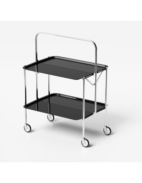 Carrello portavivande pieghevole in acciaio e formica Waiter Carrello portavivande pieghevole in acciaio e formica Waiter