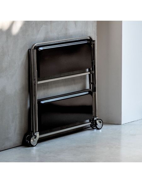 Carrello portavivande pieghevole in acciaio e formica Waiter Carrello portavivande pieghevole in acciaio e formica Waiter