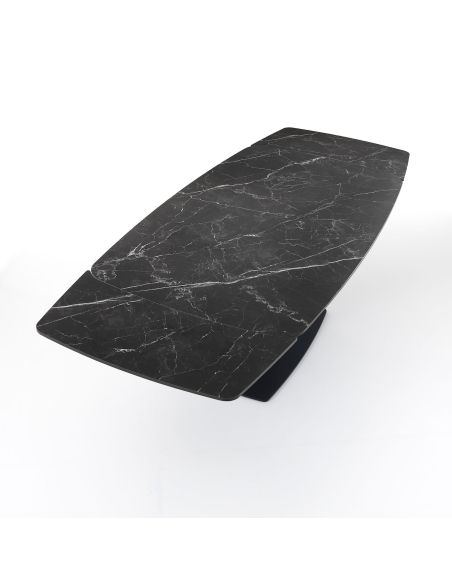 Tavolo da pranzo allungabile con piano in ceramica James