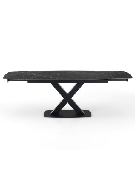 Tavolo da pranzo allungabile con piano in ceramica James
