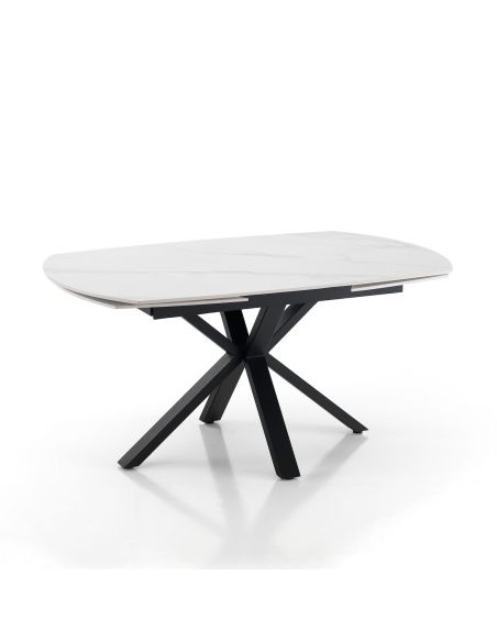 Tavolo da pranzo allungabile con piano in ceramica SimonA