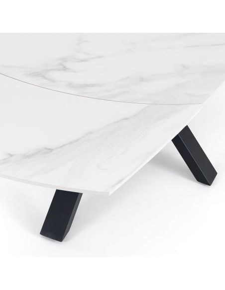 Tavolo da pranzo allungabile con piano in ceramica SimonA