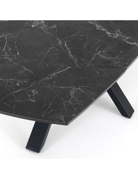 Tavolo da pranzo allungabile con piano in ceramica SimonB