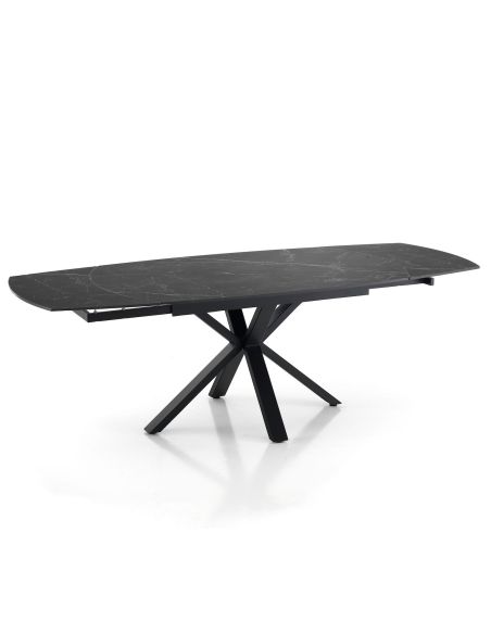 Tavolo da pranzo allungabile con piano in ceramica SimonB