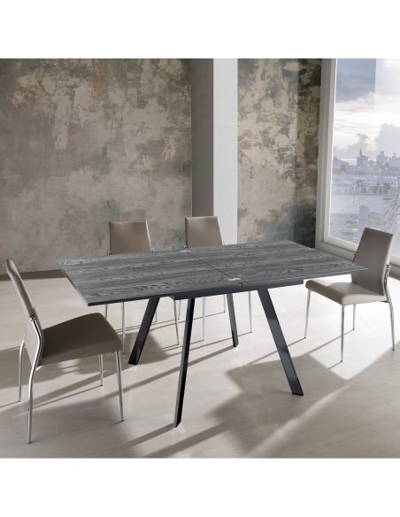 Tavolo quadrato allungabile a libro Dabol Wood