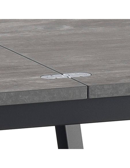 Tavolo quadrato allungabile a libro Dabol Cement