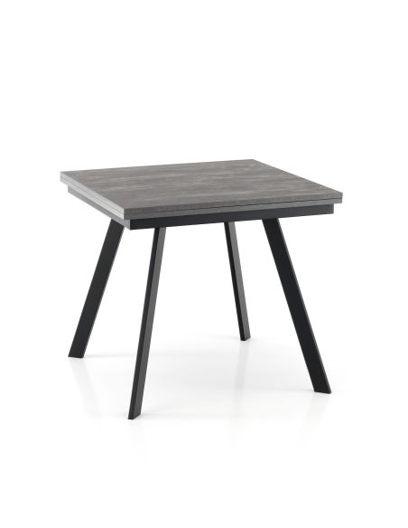 Tavolo quadrato allungabile a libro Dabol Cement