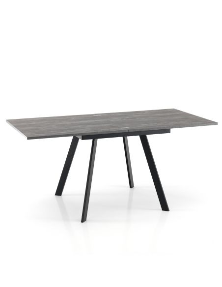 Tavolo quadrato allungabile a libro Dabol Cement
