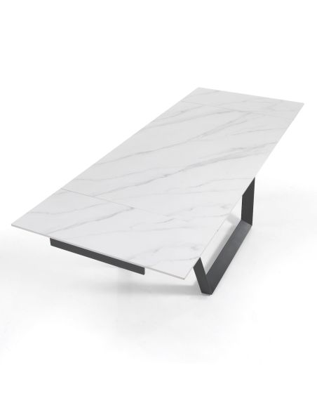 Tavolo allungabile con piano in ceramica Richard Marble