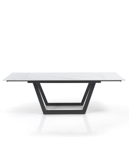 Tavolo allungabile con piano in ceramica Richard Marble