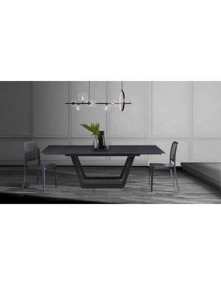 Tavolo allungabile con piano in ceramica Richard Black Tavolo allungabile con piano in ceramica Richard Black
