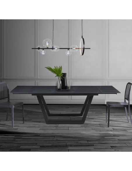 Tavolo allungabile con piano in ceramica Richard Black Tavolo allungabile con piano in ceramica Richard Black
